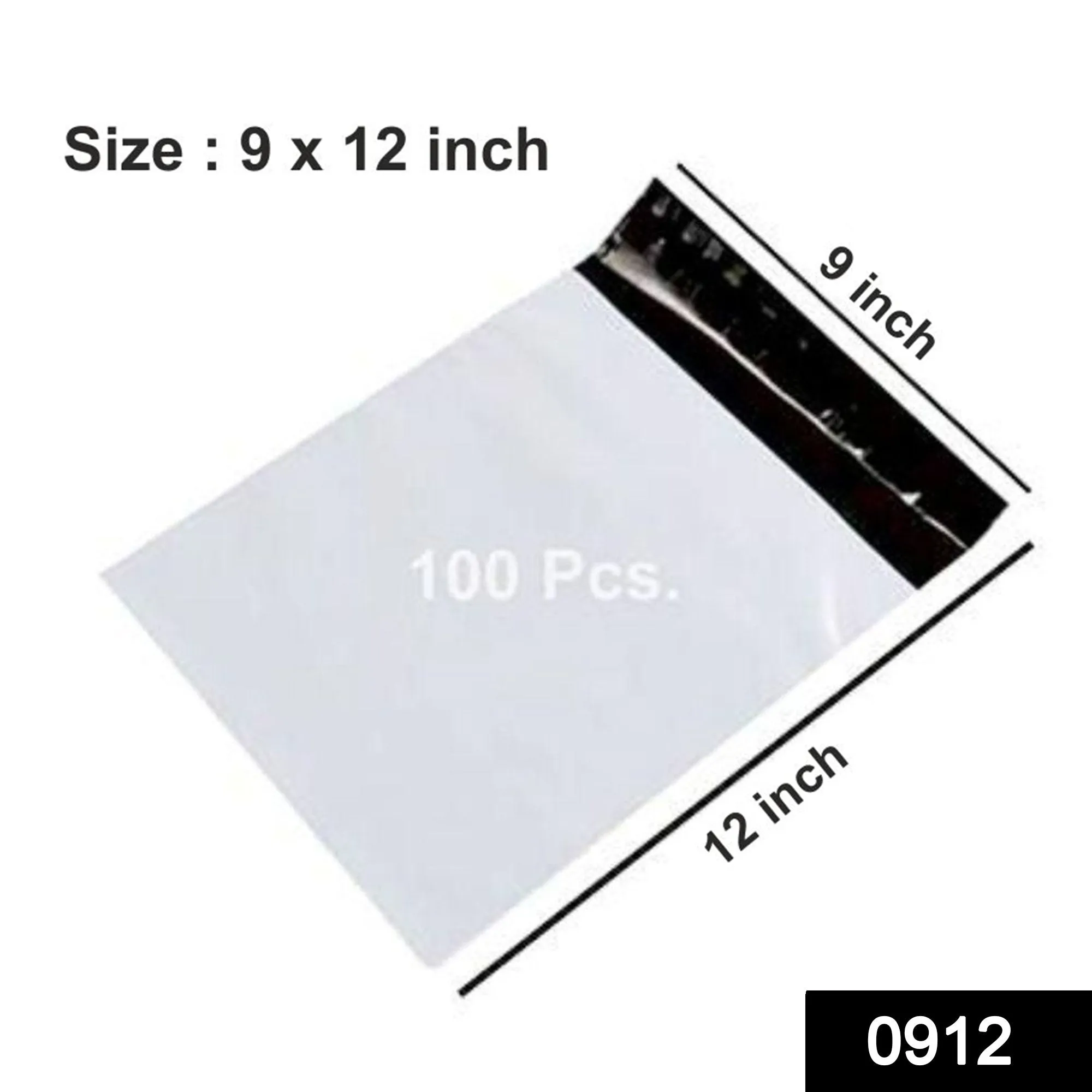 0912 Tamper Proof Polybag Pouches Cover for Shipping Packing (Size 9 x12)