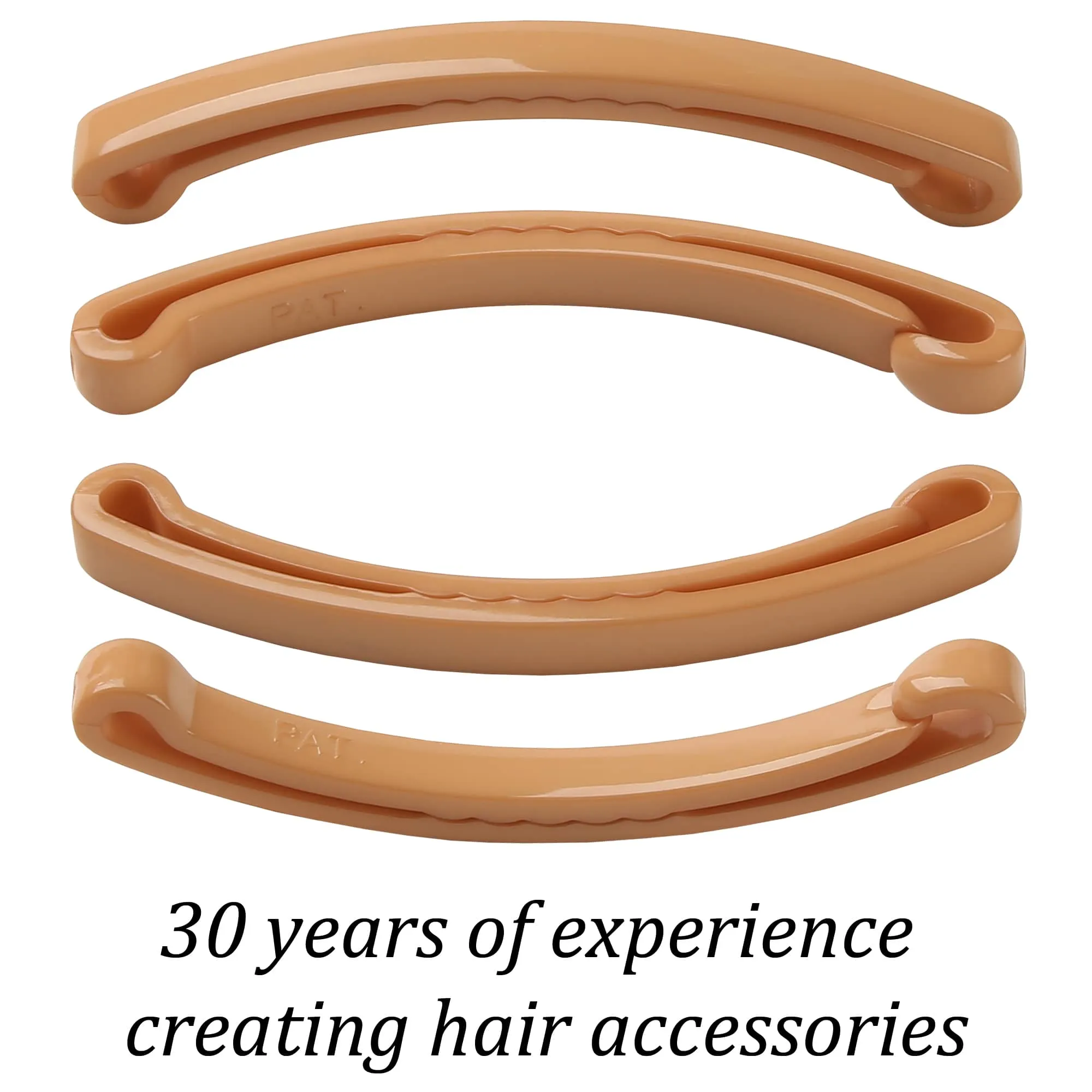 18 Pack GPM1 Plastic Medium Hair Clips