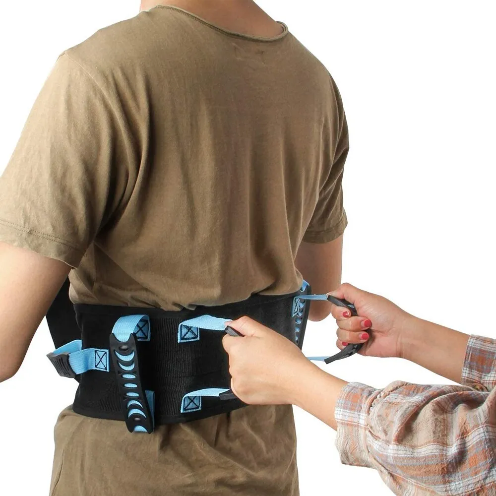 Adjustable Gait Waist Transfer Belt with 6 Pcs Handles and Plastic Release Buckle