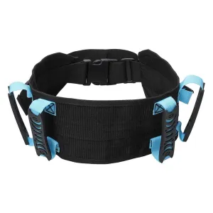 Adjustable Gait Waist Transfer Belt with 6 Pcs Handles and Plastic Release Buckle