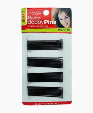 Bee Sales Magic Collection Jumbo Bobby Pins 171BRO