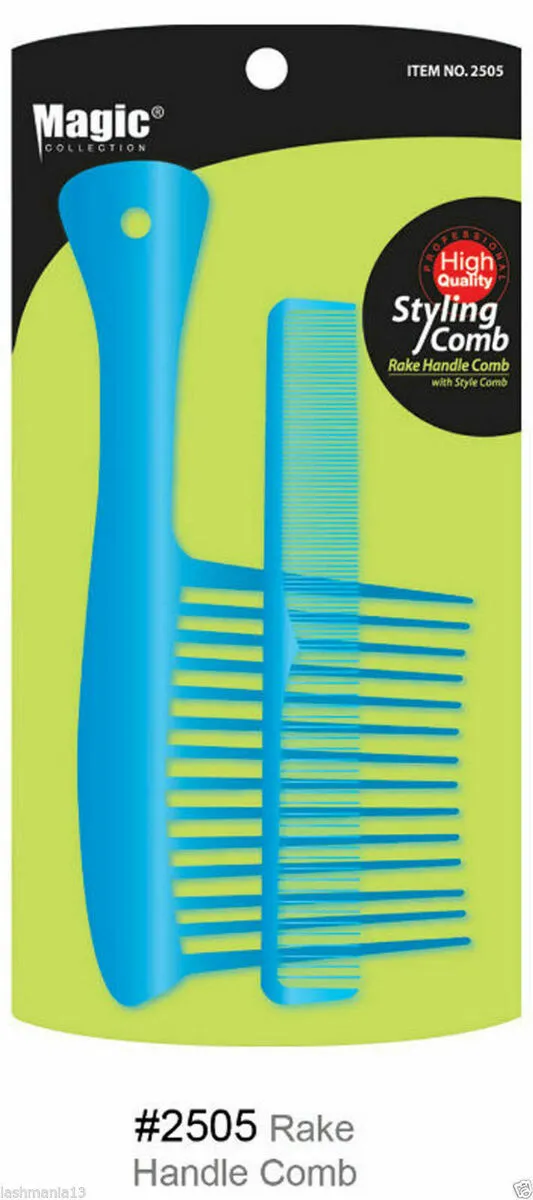Bee Sales Magic Collection Styling Comb Rake Handle with Style Comb Purple 2505