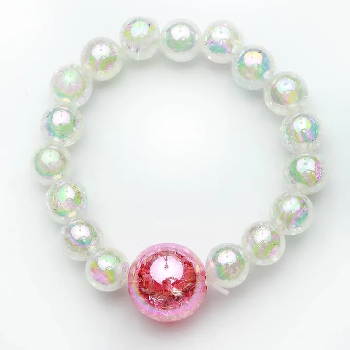 Bracelet | Watercolor Bracelet - White | Sparkle Sisters by Couture Clips
