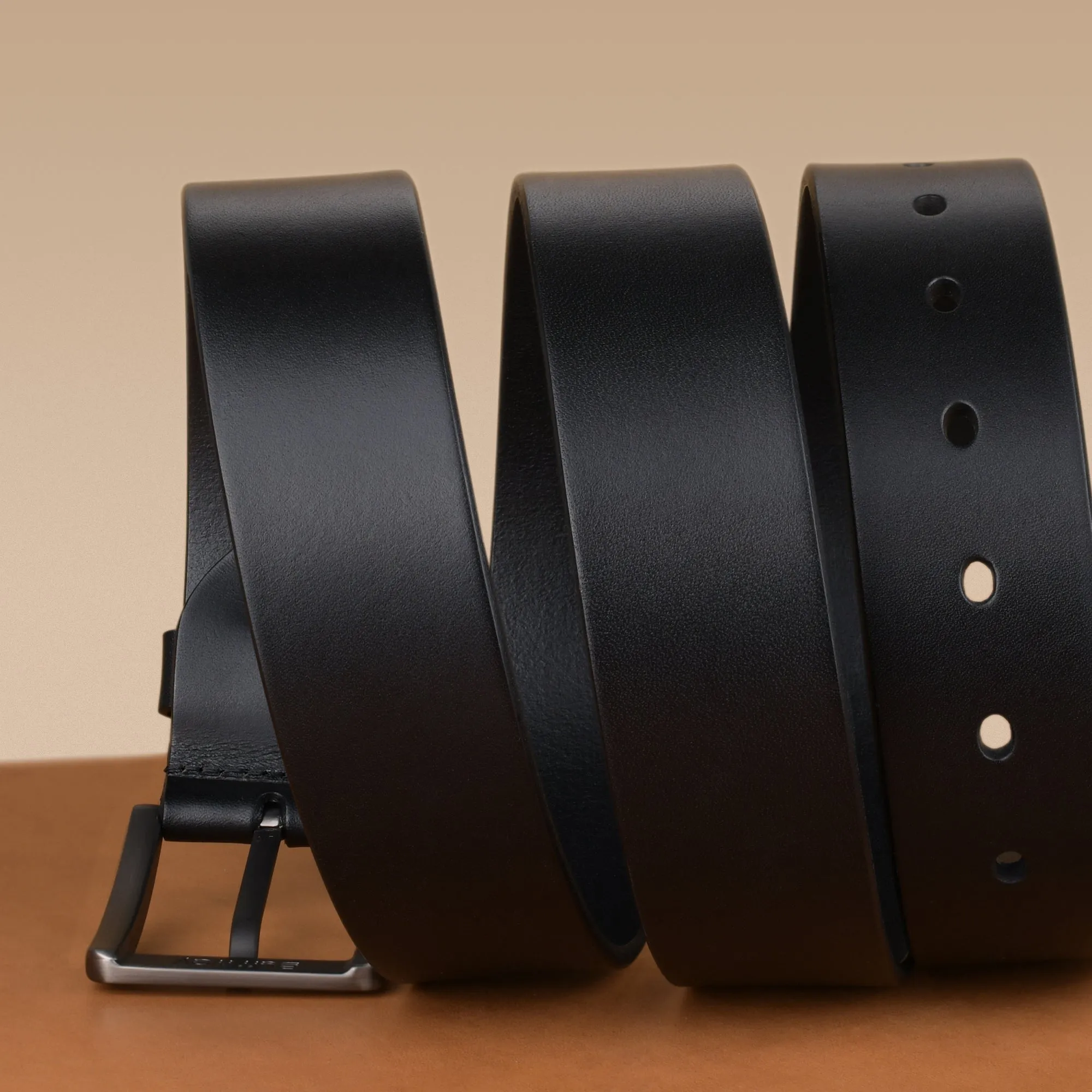 Buffway Leather Belt for Men - Durable Full Grain Men's Belt 1.5", Versatile for Daily Use, with Gift Box