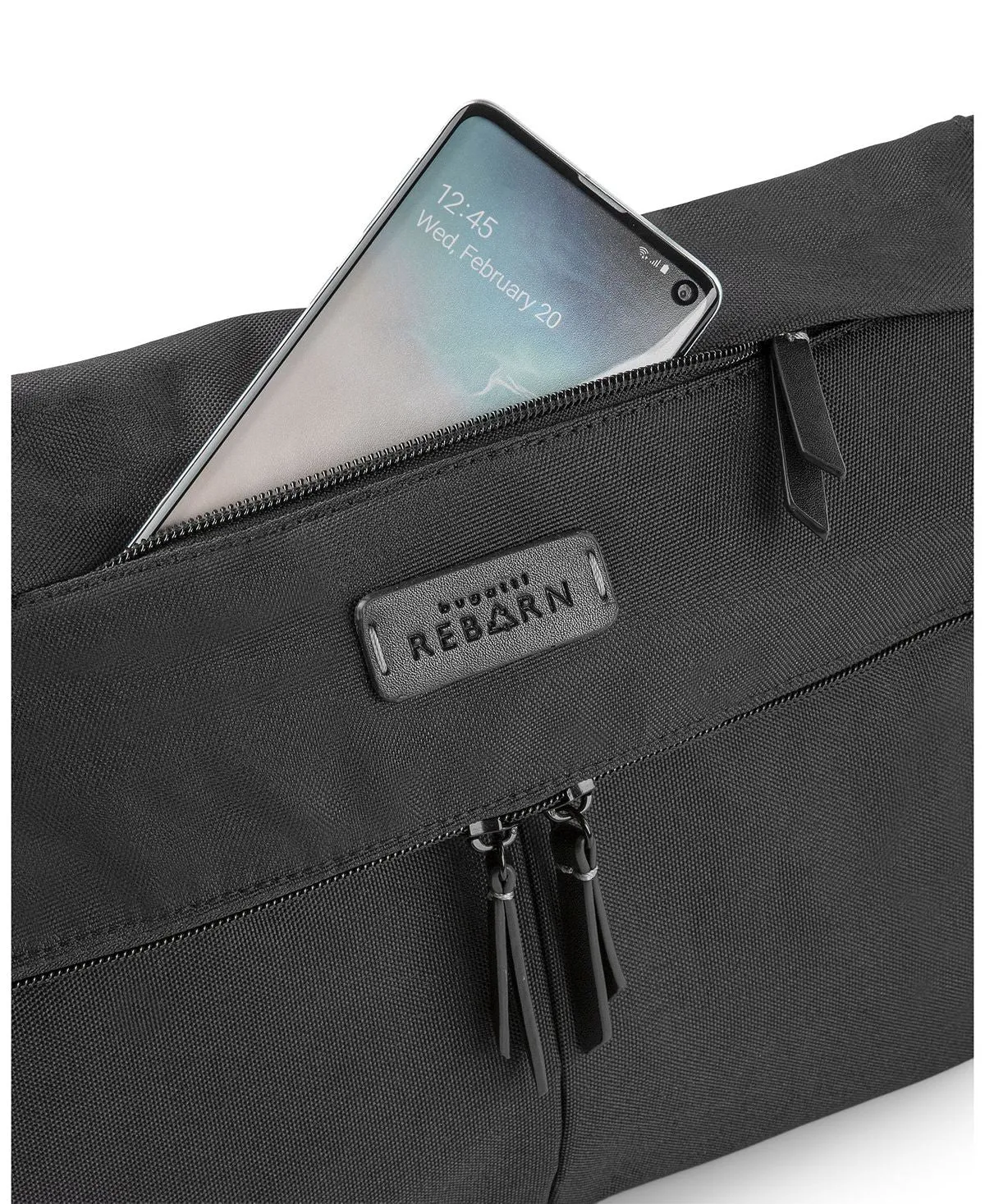 Bugatti Reborn Convertible Bag from Recycled Materials, Black