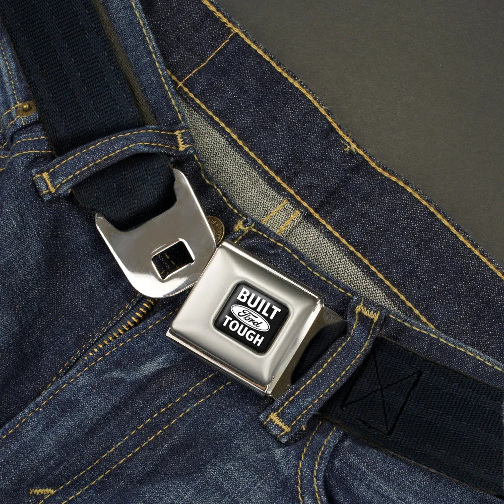 Built Ford Tough Seatbelt Belt - Black Panel Webbing