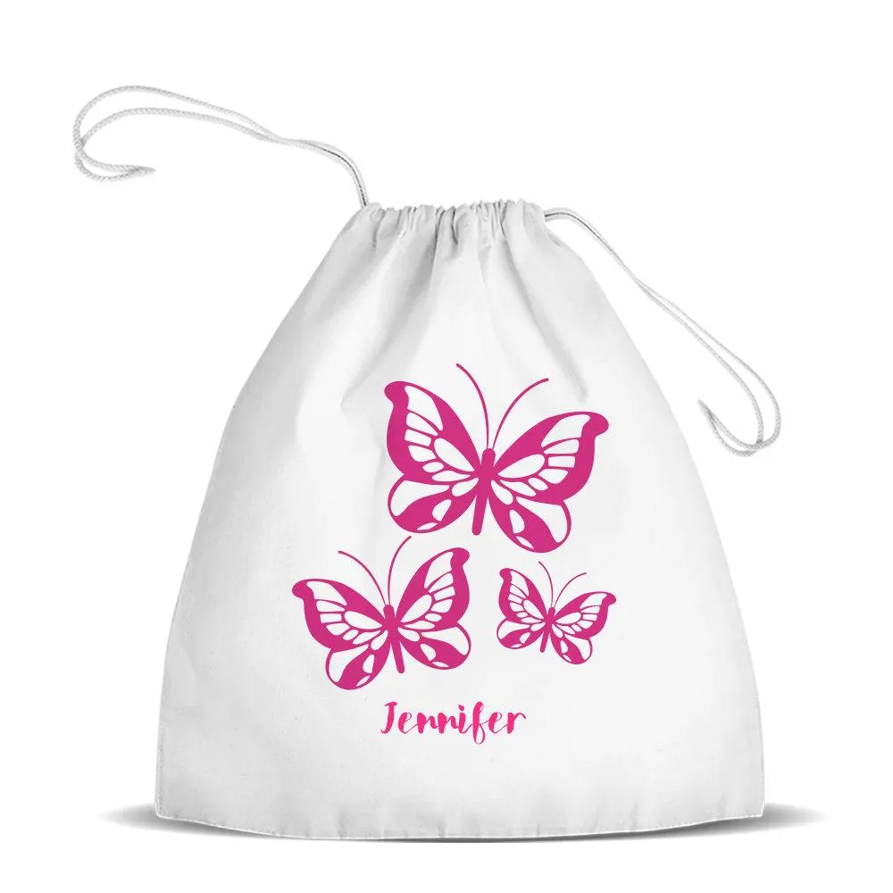 Butterflies Premium Drawstring Bag