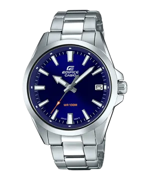 Casio Edifice Chronograph 3-Hand Analog Silver Stainless Steel Watch EFV100D-2A