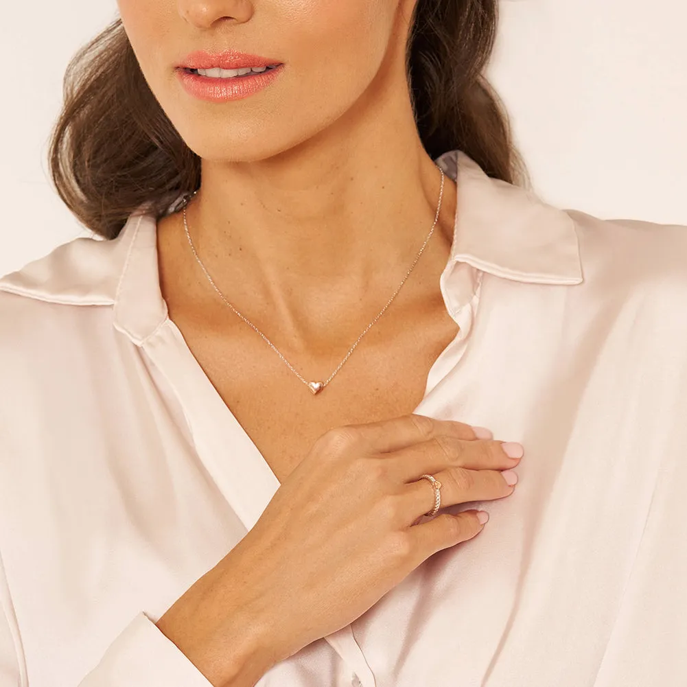 Cherished Heart 16" Women's Necklace - Sterling Silver