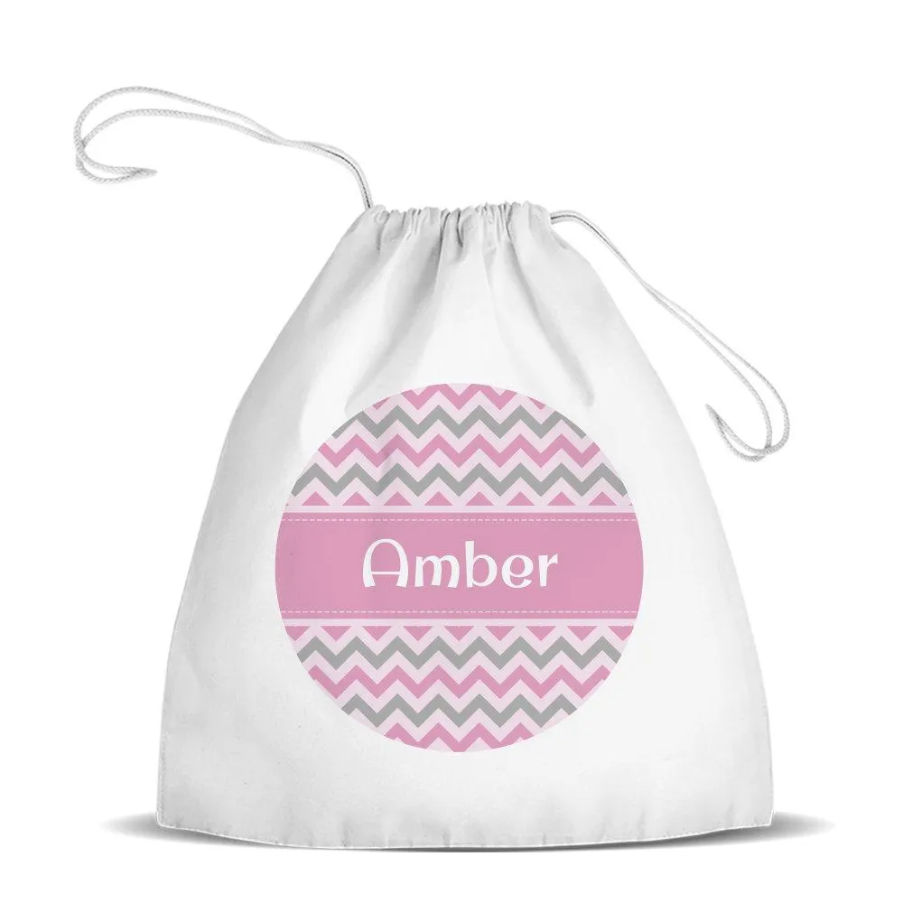 Chevron Premium Drawstring Bag