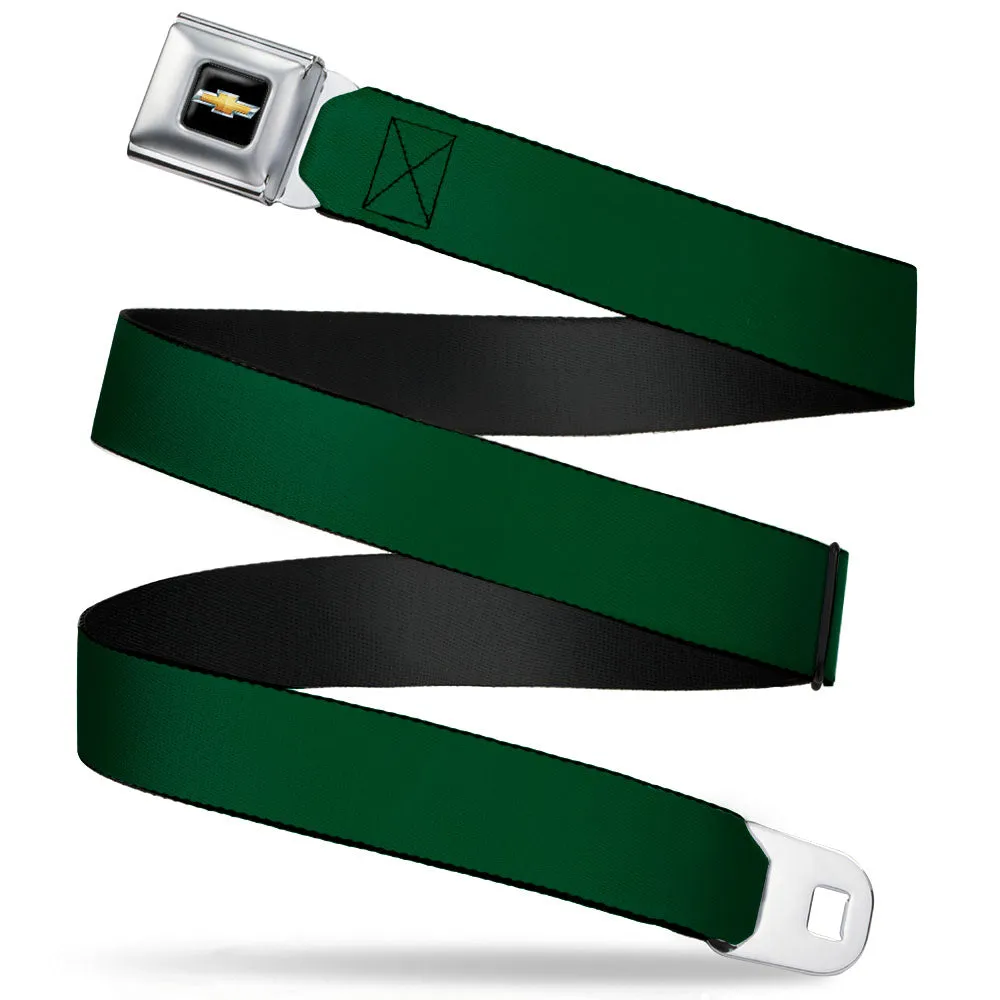 Chevy Bowtie Full Color Black/Gold Seatbelt Belt - Hunter Webbing