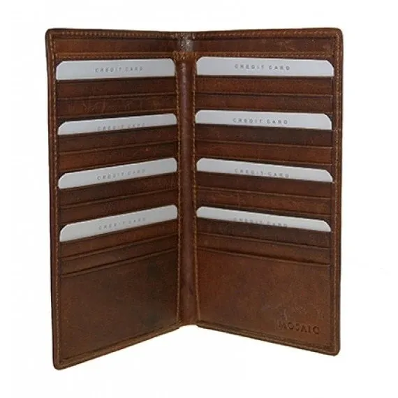 Cheyenne Water Buffalo Leather 24-Pocket Coat Wallet