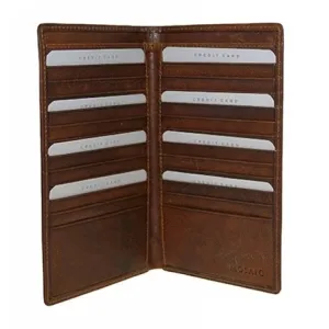 Cheyenne Water Buffalo Leather 24-Pocket Coat Wallet