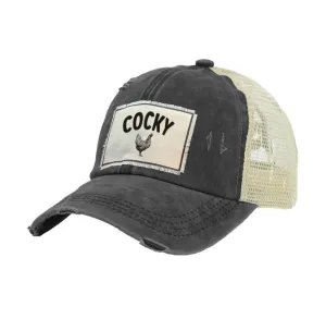 Cocky - Vintage Distressed Trucker Adult Hat