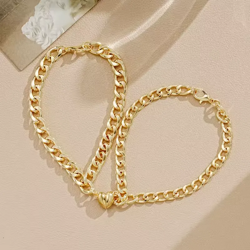 Couple Bracelet Magnetic Heart
