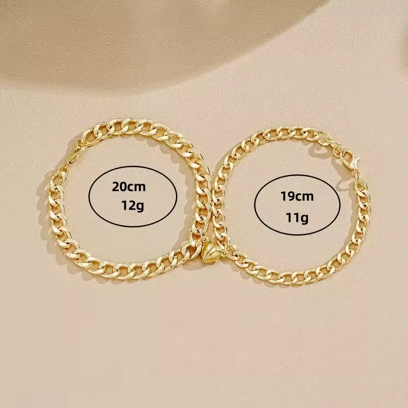 Couple Bracelet Magnetic Heart
