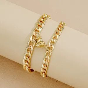 Couple Bracelet Magnetic Heart