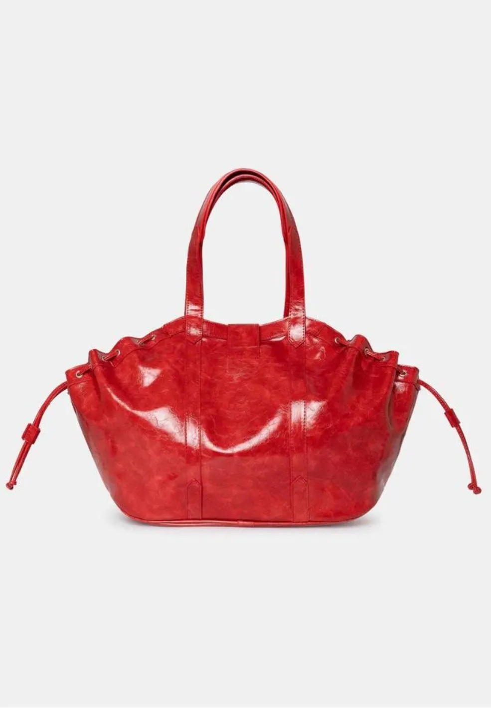 Darling Red Vegan Leather Shopper