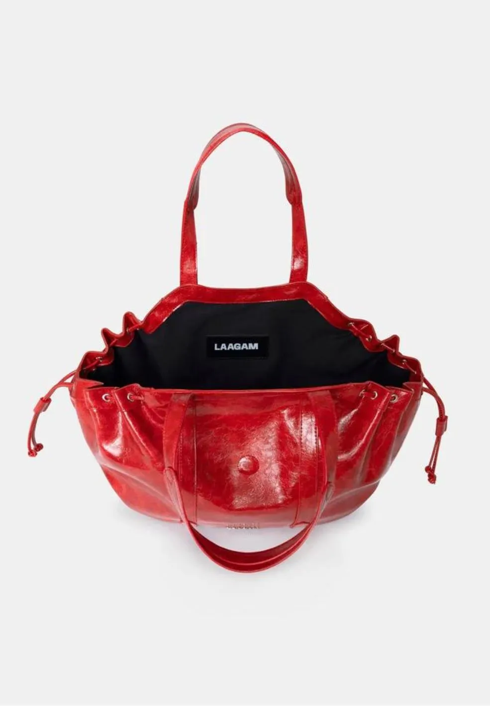 Darling Red Vegan Leather Shopper
