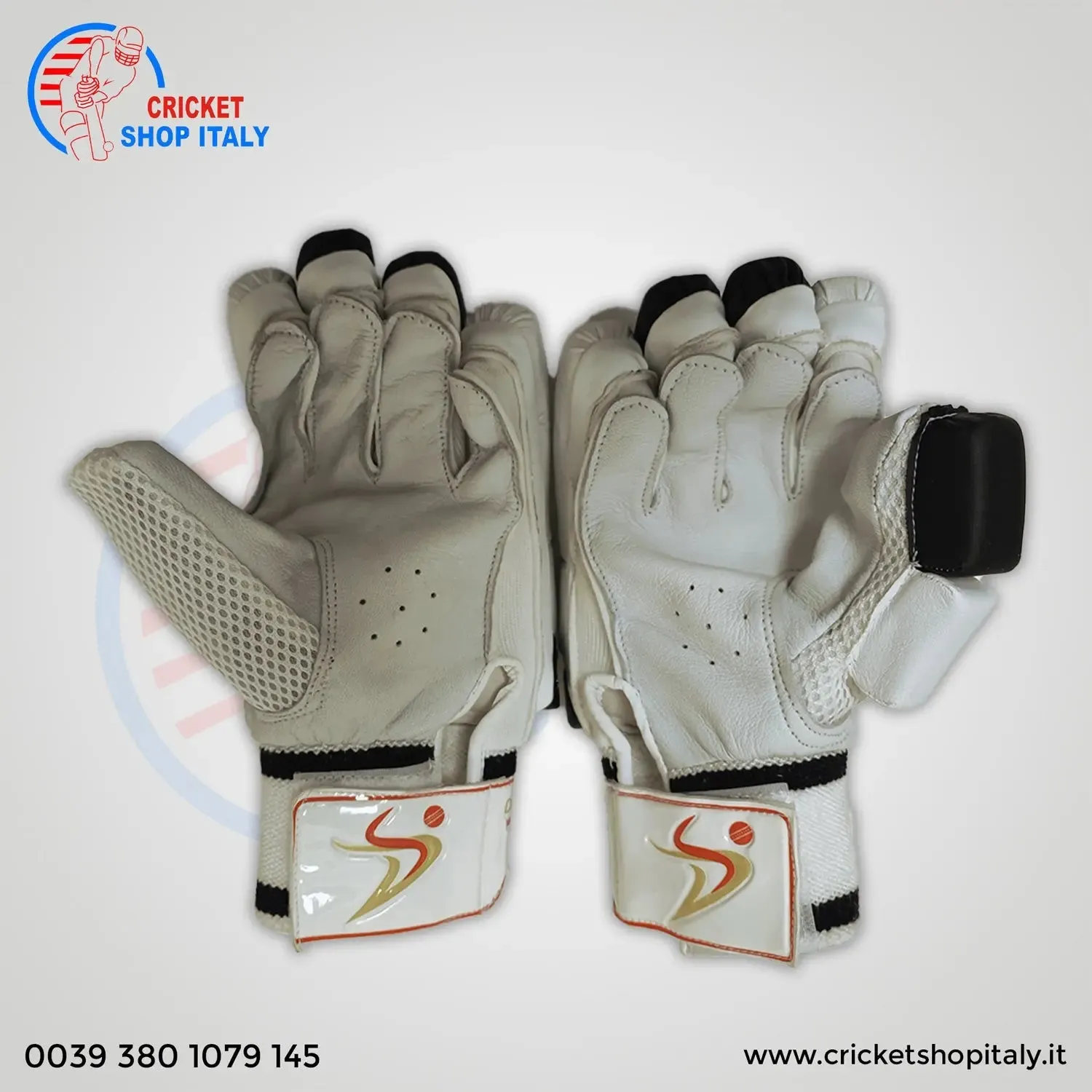 DS Black / White 1.0 Batting Gloves junior