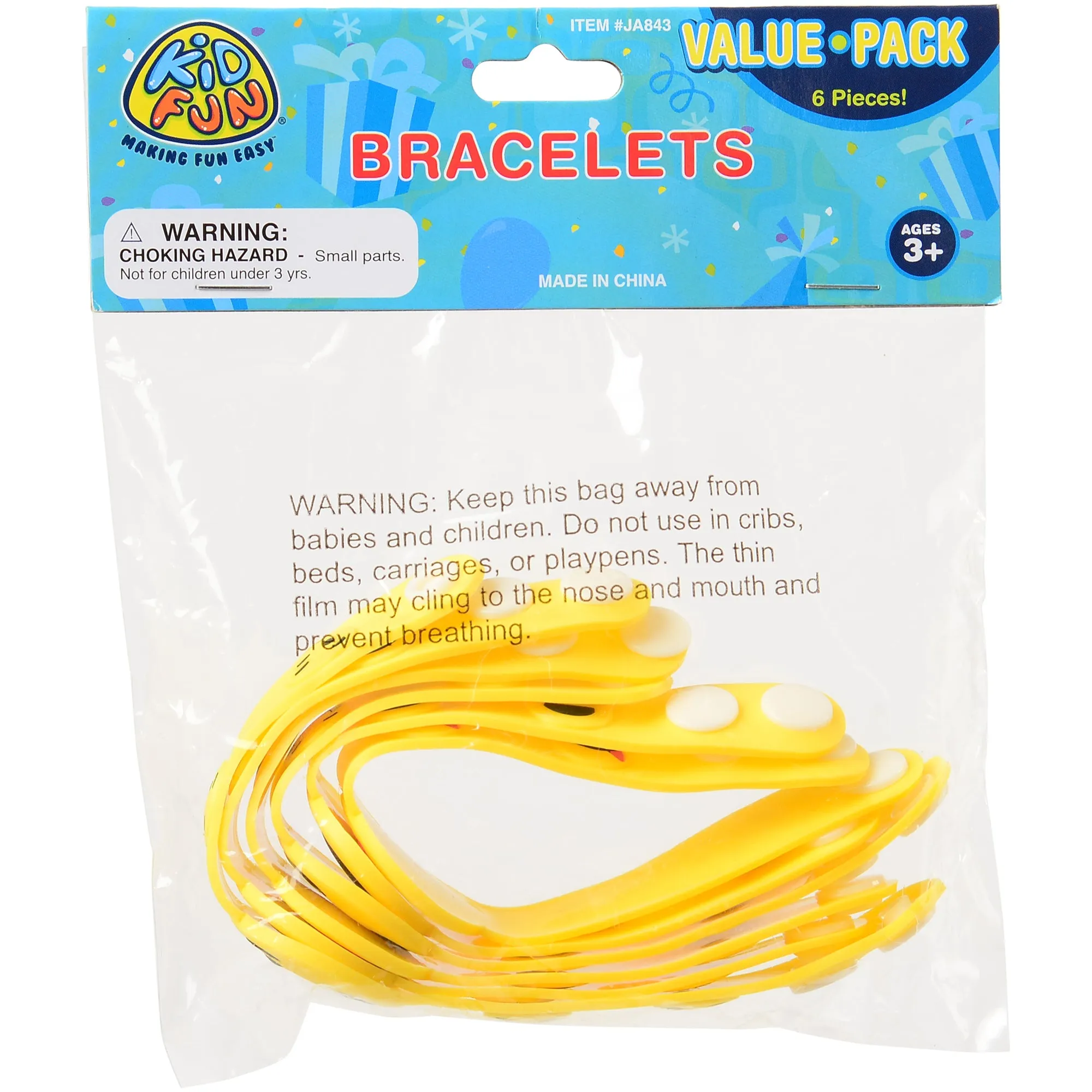 Emoji Bracelets Novelty (set of 6)
