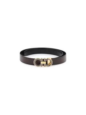 Gancini Reversible Leather Belt