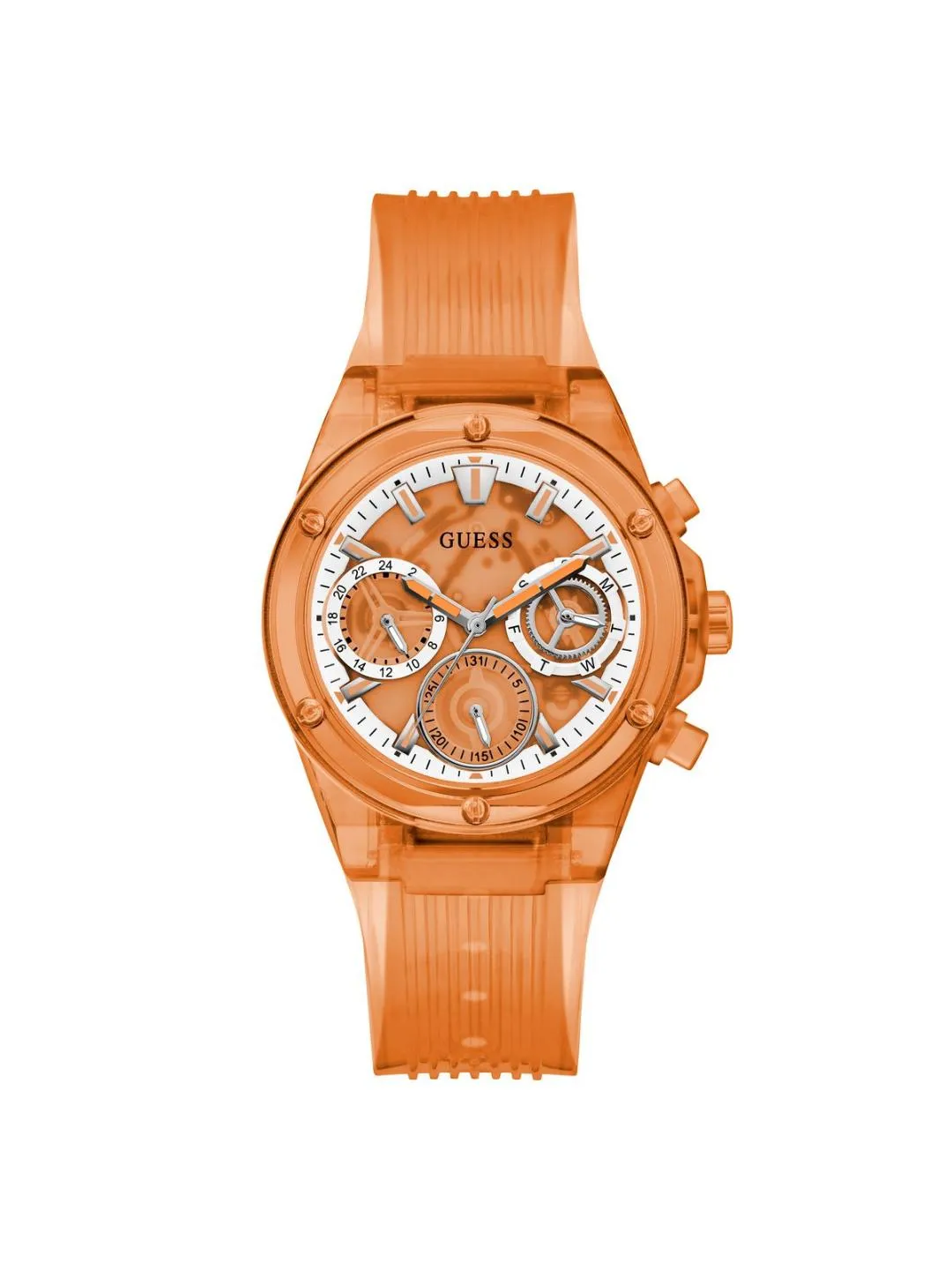 Guess Orange Dial Women Analog Watch - GW0438L5