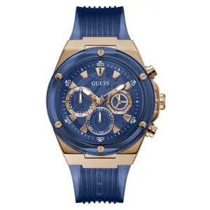 Guess Sport 46 mm Size Rose Gold Dial Men Chronograph Watch - GW0425G3