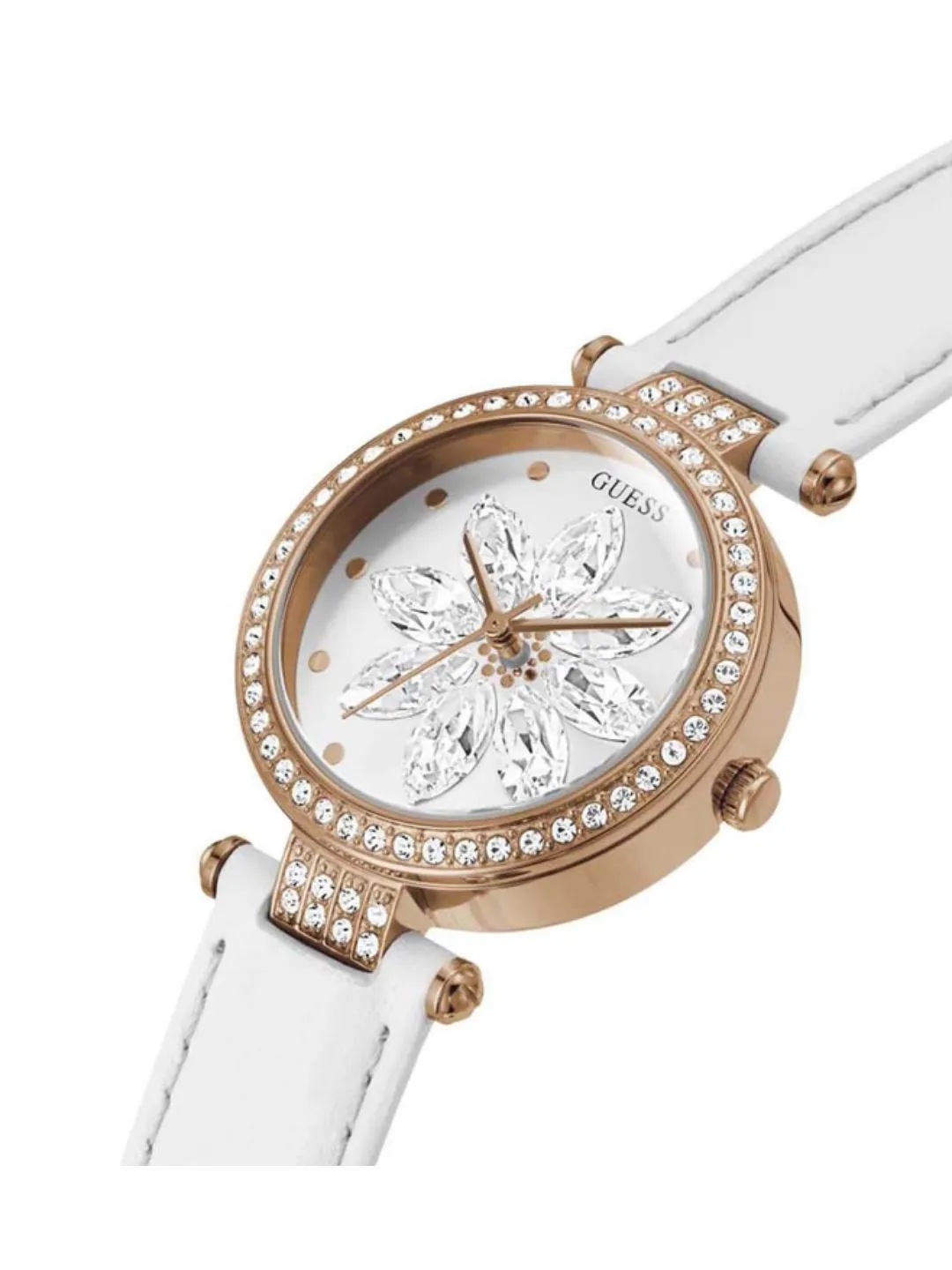 Guess Women White Dial Analog Watch - GW0382L3