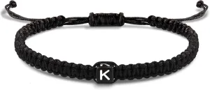 Initial Bracelets for Women Men Gifts for Her Teen Girl Best Friend Birthday Graduation Dainty Braided Bracelets Letter A-Z Charm Adjustable Link Mother's Day Jewelry Mom Christmas Gifts Valentine's Day Jewelry