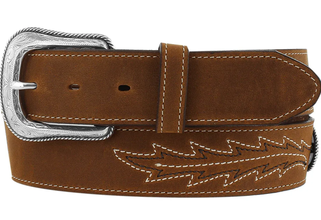 Justin Men's Caddo Leather Brown Belt