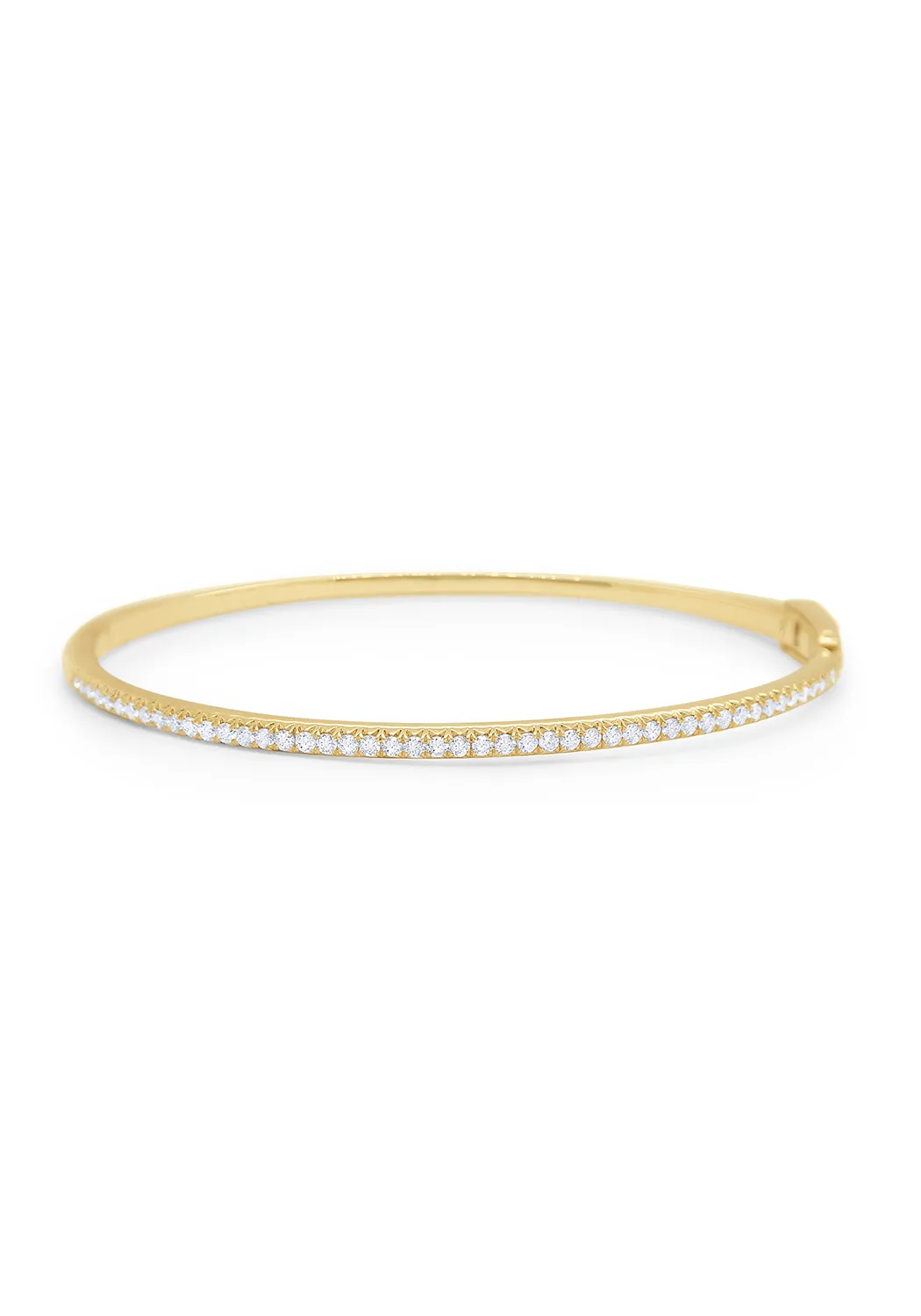 KC Designs 14K Yellow Gold Diamond Tennis Bangle Bracelet