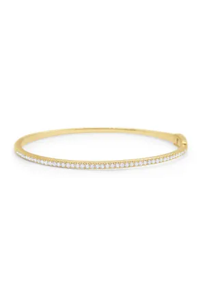 KC Designs 14K Yellow Gold Diamond Tennis Bangle Bracelet