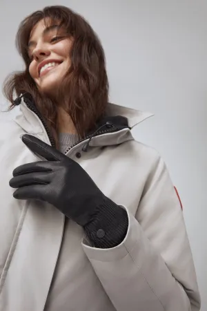 Leather Glove Ribbed Luxe