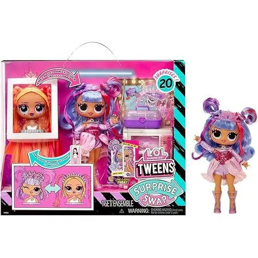 L.O.L. Surprise! Tweens Surprise Swap Fashion Doll Buns-2-Braids Bailey with 20  Surprises Including Styling Head and Fabulous Fashions and Accessories – Great Gift for Kids Ages 4