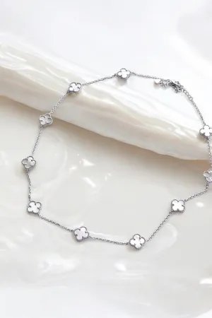 Mini Mother-of-Pearl Clover Necklace