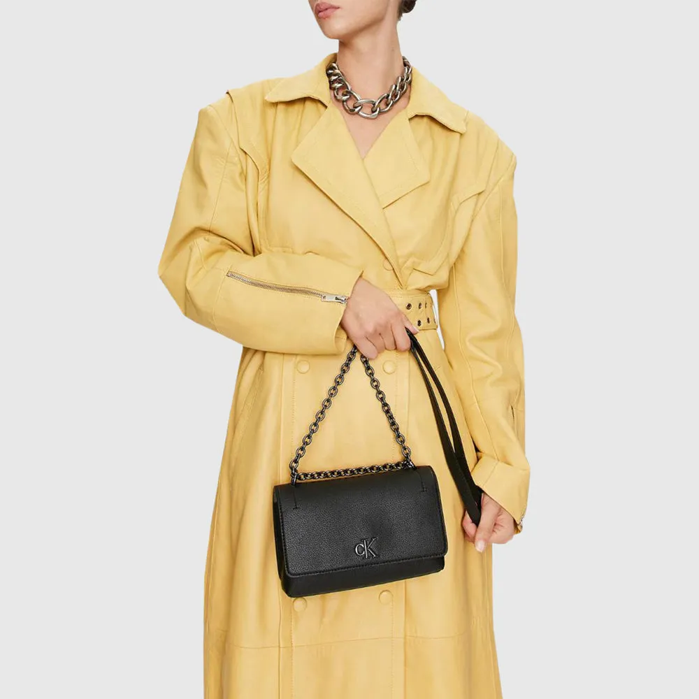 Minimal Monogram Bag - Black