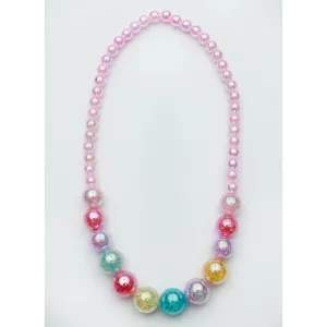 Necklace | Watercolor Necklace- Pink | Sparkle Sisters by Couture Clips