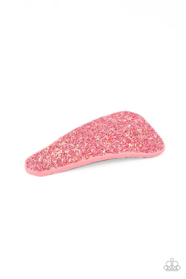 Paparazzi Hair Accessories ~ GLITTA Grip! - Orange