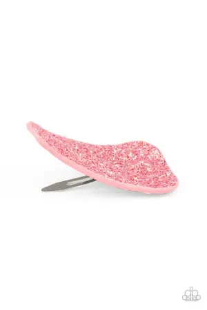 Paparazzi Hair Accessories ~ GLITTA Grip! - Orange