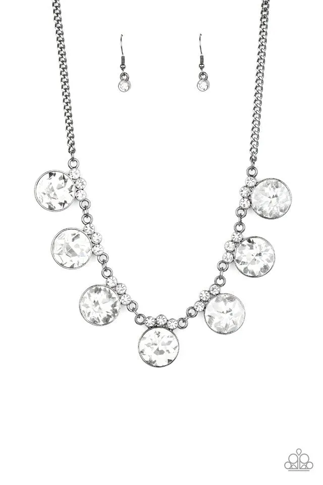 Paparazzi Necklace ~ GLOW-Getter Glamour - Black