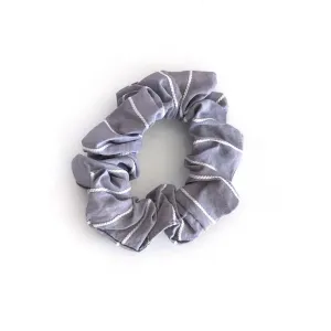 Pattern Scrunchies Grey White Stripes