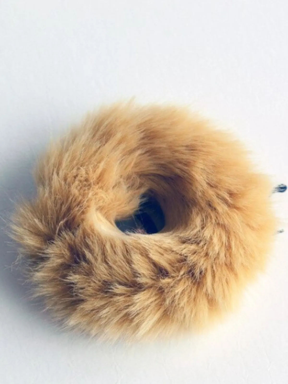 Playfully Chic Furry Scrunchie Hair Tie