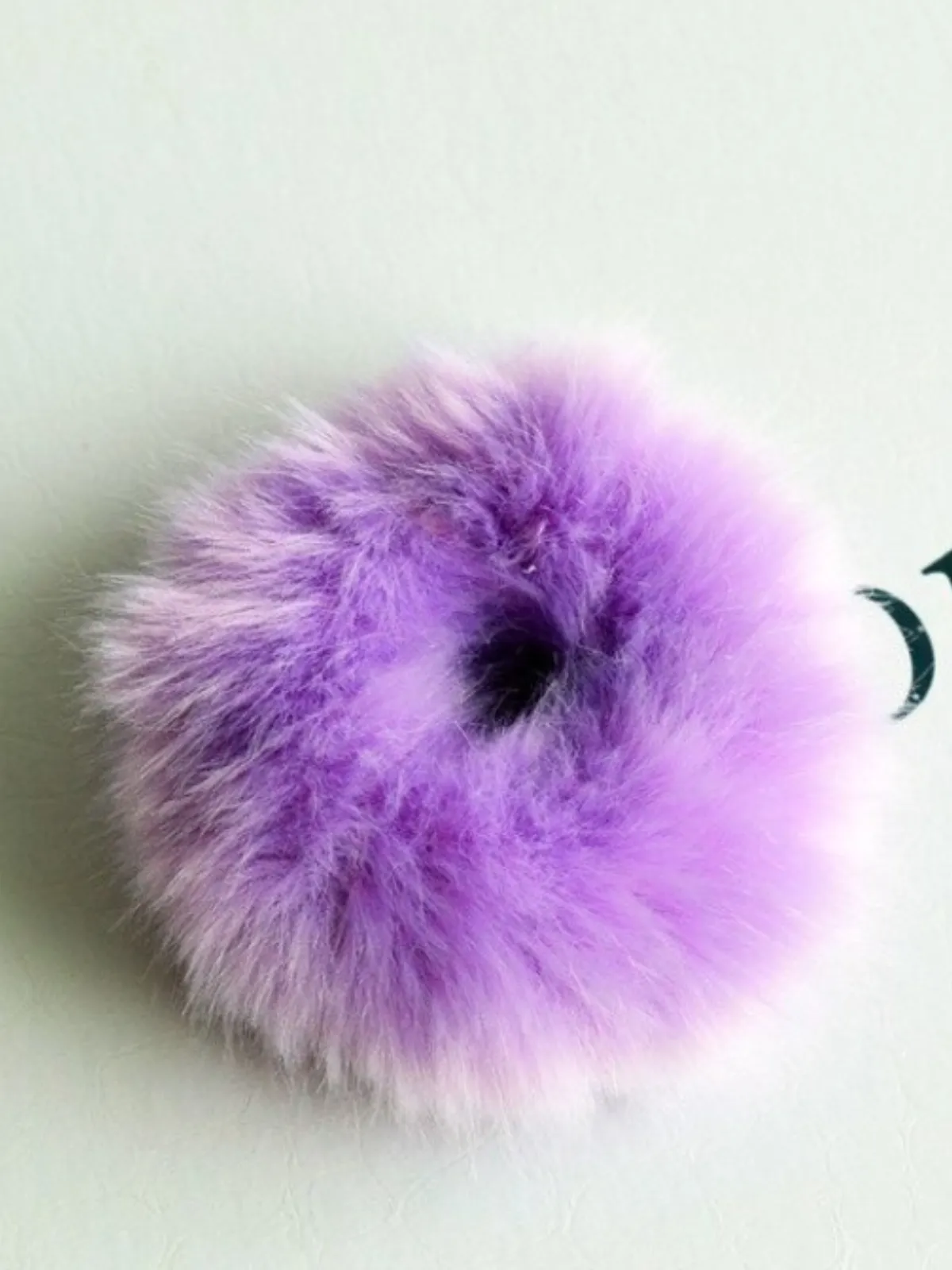 Playfully Chic Furry Scrunchie Hair Tie