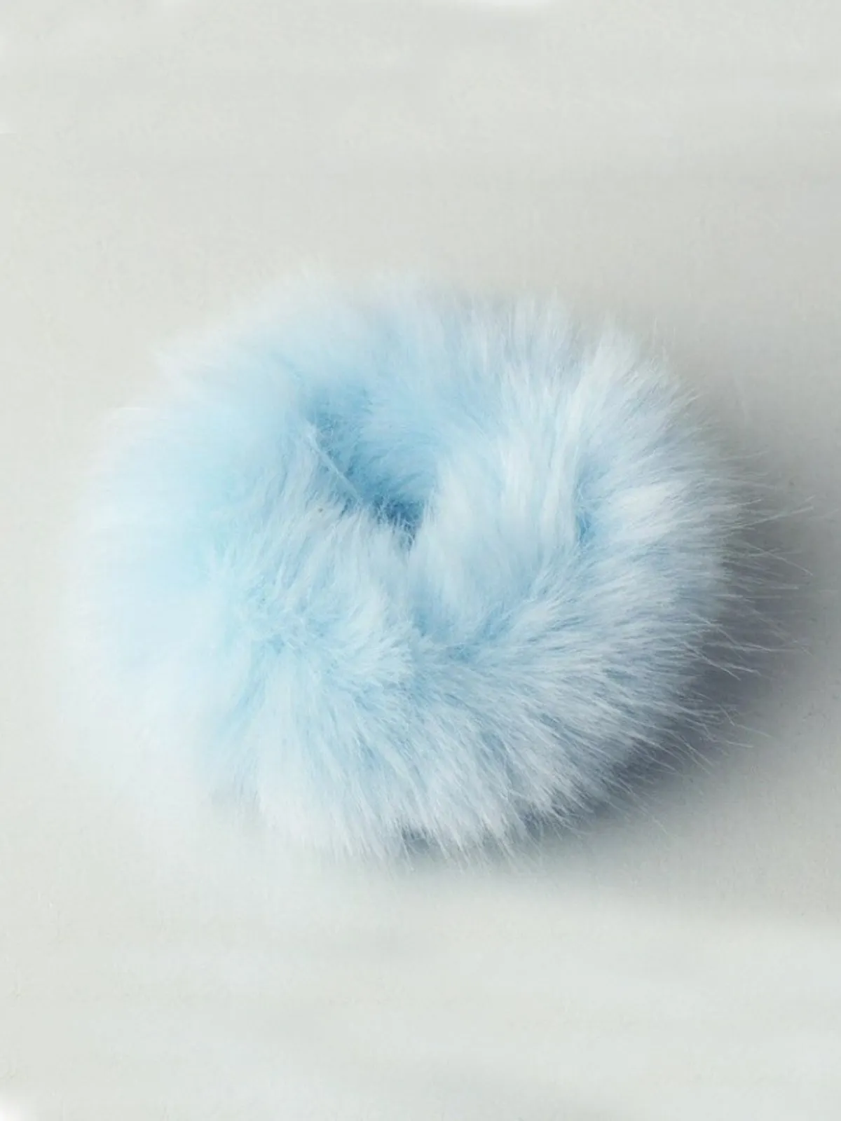 Playfully Chic Furry Scrunchie Hair Tie