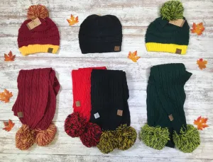 POM POM GAMEDAY SCARVES  - FINAL SALE