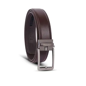 Premium Genuine Leather Belt for Men with Auto Lock, Slide Lock Design - Perfect for Everyday Wear
