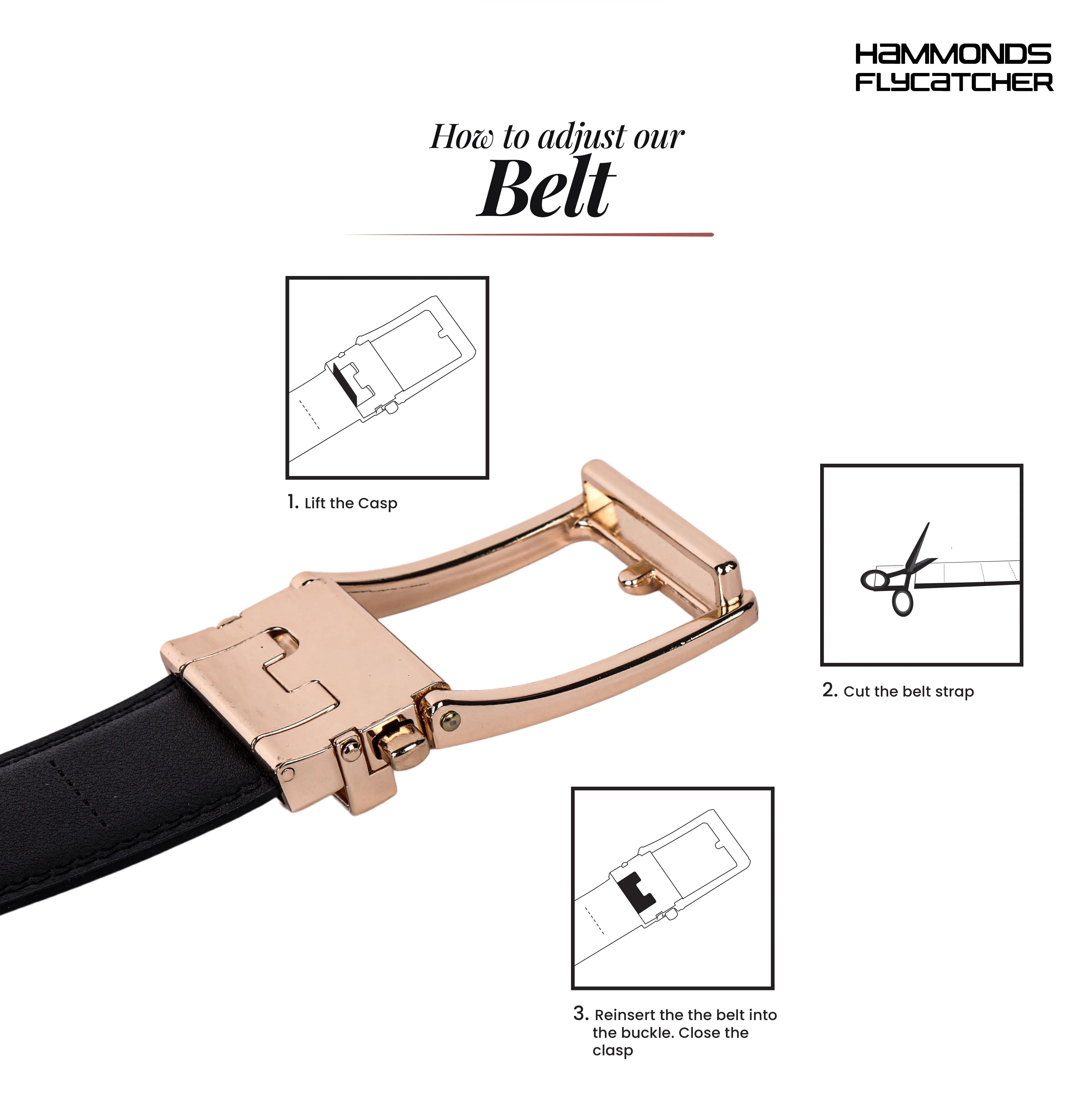 Premium Genuine Leather Belt for Men with Auto Lock, Slide Lock Design - Perfect for Everyday Wear