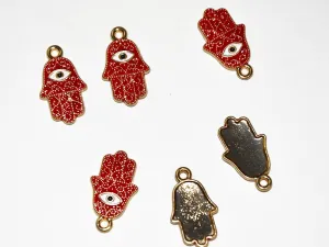 Red Hand Evil Eye Charms