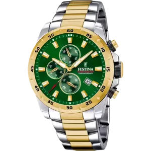 Reloj Festina Green Dial Stainless Steel Men's Watch F20562/3